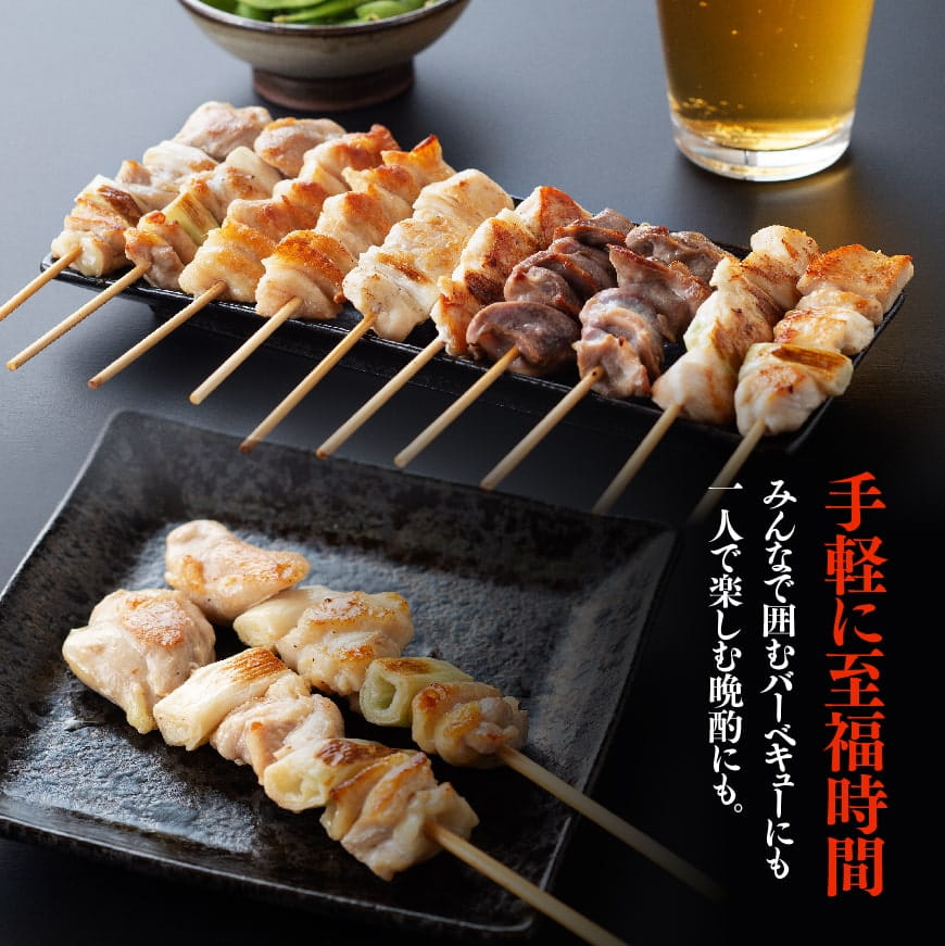 【令和7年5月発送分】 焼き鳥 人気部位串セット＆ネギ間串セット 計54本 【肉 鶏肉 国産 九州産 宮崎県産 若鶏 焼鳥 やきとり BBQ バーベキュー】