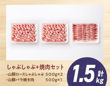 山豚ロースしゃぶ・バラ焼肉セット【豚肉 肉 国産豚 ブランド豚 宮崎県産】