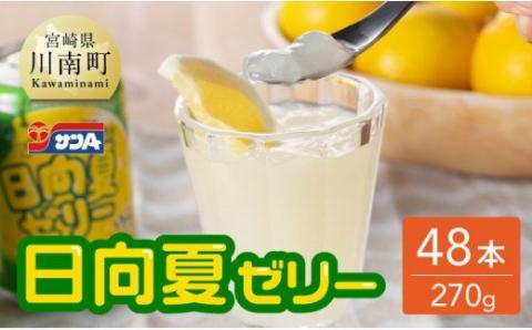 【サンA 】日向夏 ゼリー (270g缶×48本)【飲料 ゼリー飲料 ゼリー 日向夏果汁 ピューレ 缶 セット ジュース 長期保存 備蓄 送料無料】