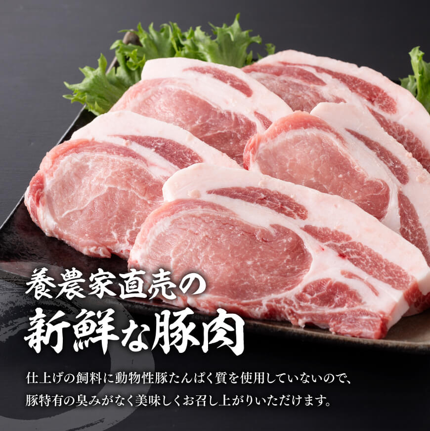 宮崎県産豚肉 小野さんちの豚ロースステーキ 3kg【 豚肉 豚 肉 宮崎県産 小分け 6パック 】