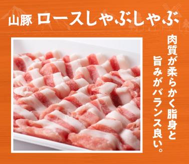 山豚ロースしゃぶ・バラ焼肉セット【豚肉 肉 国産豚 ブランド豚 宮崎県産】