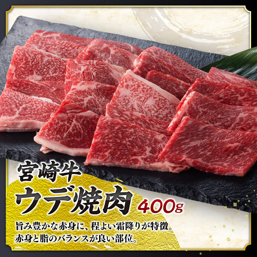 宮崎牛 焼肉 3種 計1.1kg 【 肉 牛肉 国産 宮崎牛 食べ比べ 4等級 5等級 ミヤチク 焼肉 BBQ バーベキュー 】