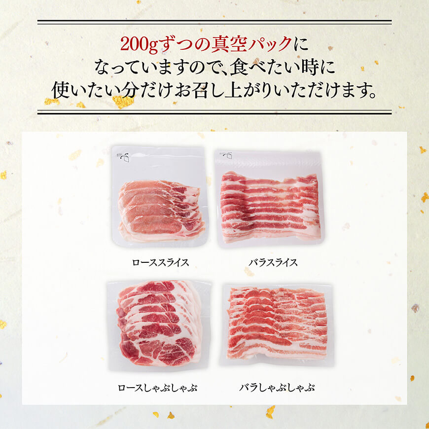 「まるみ豚」宮崎県産豚肉　スライスしゃぶしゃぶセット　計1.6㎏ 【 豚肉 豚 肉 国産 川南町 スライス 】