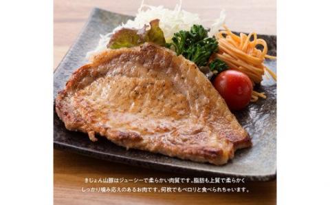 きじょん山豚 ロースステーキ 30枚【肉 豚肉 加工品 惣菜 宮崎県産ブランド豚 おかず ポークステーキ 豚テキ トンテキ 簡単調理 たっぷり 大容量】