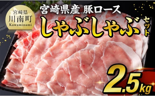 【 期間限定 】 宮崎県産 豚ロース しゃぶしゃぶ 2.5kg ( 500g ×5 ) 【 豚肉 豚 肉 国産 うす切り 】