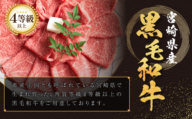 ≪肉質等級4等級以上≫黒毛和牛(赤身&霜降り)スライス食べ比べセット 合計800g 肉 牛 牛肉 おかず 国産_T030-217