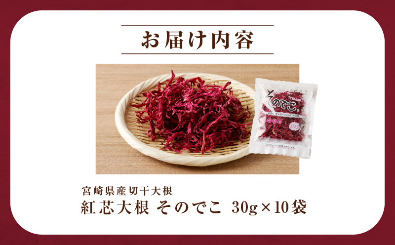 ≪宮崎県産≫切干大根(紅芯大根-そのでこ-)計10袋 野菜 加工品 国産_T003-011