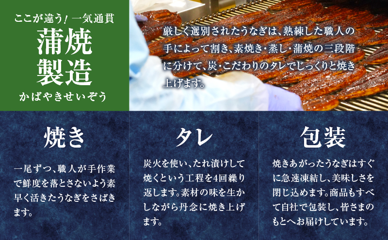 ≪定期便全3回≫4月・5月・6月お届け!!うなぎ蒲焼 超特大3尾 (総重量1.8kg以上) 鰻 魚 魚介 加工品 国産_T026-009