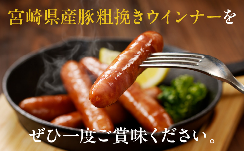 宮崎県産豚粗挽きウインナー計1.5kg 肉 豚 豚肉 おかず 国産_T030-027