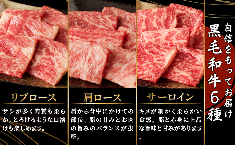 生産者応援≪訳あり≫黒毛和牛(経産牛)6種焼肉セット(合計600g) 肉 牛 牛肉 おかず  国産_T030-023-2W|JALふるさと納税|JALのマイルがたまるふるさと納税サイト