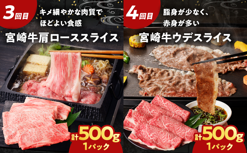 ≪6か月お楽しみ定期便≫宮崎の牛豚贅沢堪能セット(総重量4kg) 肉 牛肉 豚肉 おかず 国産_T030-064