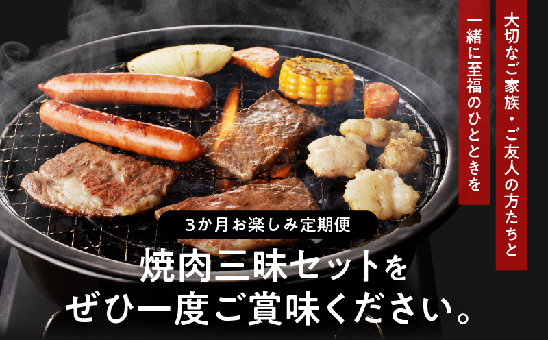 ≪3か月お楽しみ定期便≫ミヤチク焼肉三昧セット(総重量5.1kg) 肉 牛 牛肉 豚肉 国産_T030-061