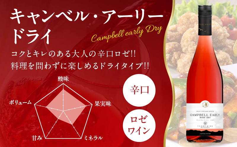 Sweet＆Dry キャンベル・ロゼ2本セット 酒 飲料 アルコール 国産_T014-002