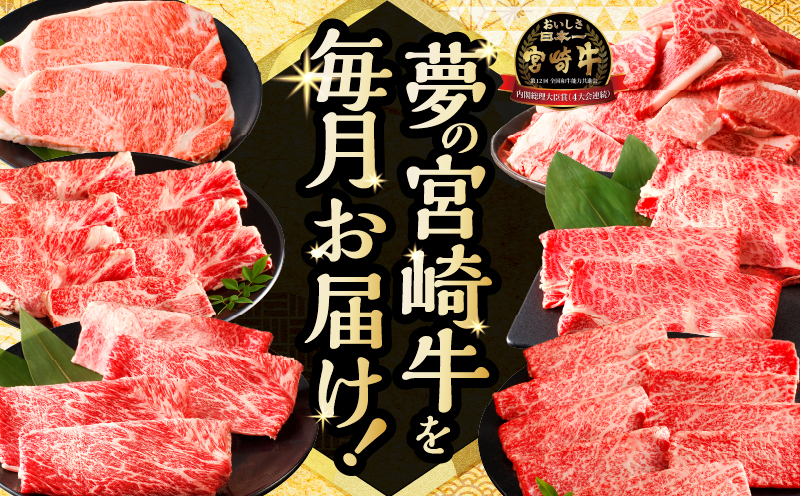 ≪3か月定期便≫夢の宮崎牛食べつくしセット(総重量3kg) 肉 牛 牛肉 おかず 国産_T030-067