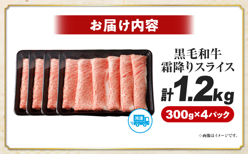 生産者応援≪肉質等級4等級以上≫宮崎県産黒毛和牛霜降り肩ローススライス(計1.2kg) 肉 牛 牛肉 おかず 国産_T030-1913
