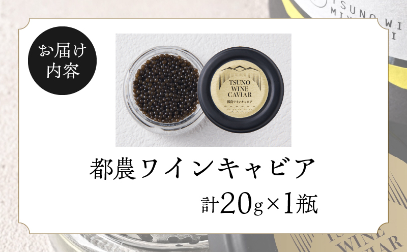 【2週間以内発送】都農ワインキャビア(計20g) 魚 魚介 魚卵 国産_T047-0031