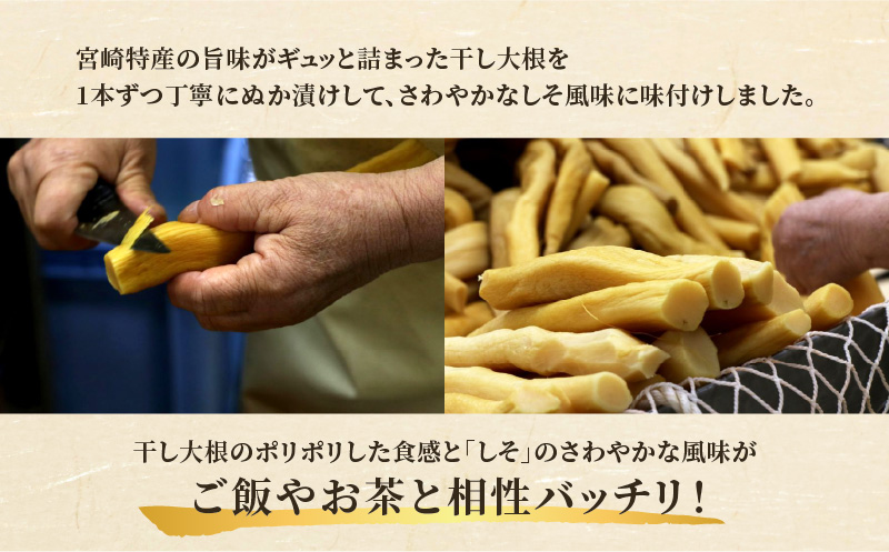 ＼ポスト投函／しそたくあん100g 漬物 おかず 野菜 加工品 国産_T037-0035