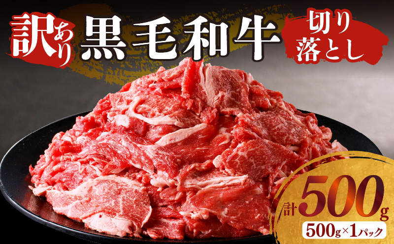 月数量限定≪訳あり≫黒毛和牛切り落とし（計500g） 肉 牛 牛肉 国産_T025-037