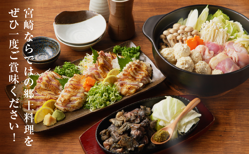 みやざき郷土料理セット(合計2.2kg以上) 肉 鶏 鶏肉 鍋 国産_T017-0045