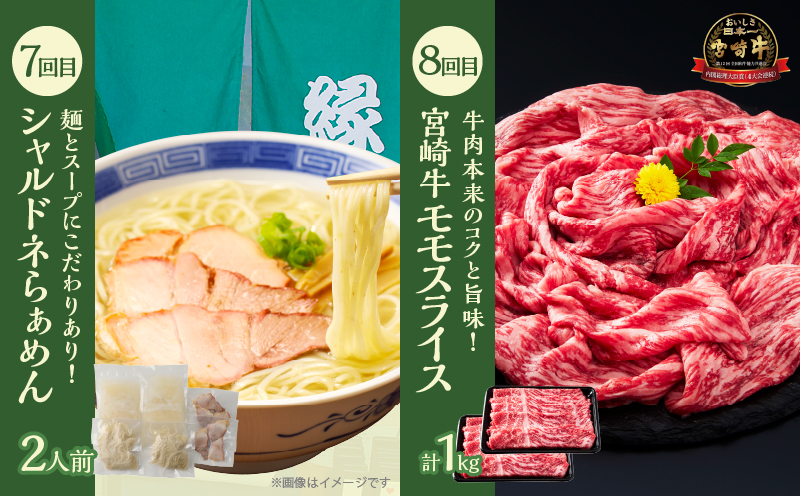 ≪12か月お楽しみ定期便≫都農町定期便(竹) 肉 加工品 デザート 国産_T999-0093