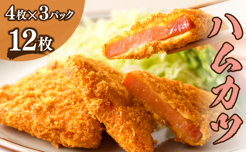 ハムカツ(計12枚) 豚 豚肉 加工品 国産_T006-0021
