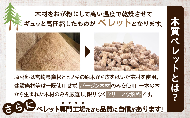 都農町製造『木質ペレット(ホワイトペレット) 10kg』計1袋 杉 檜 天然 ストーブ ペレット 国産_T058-007