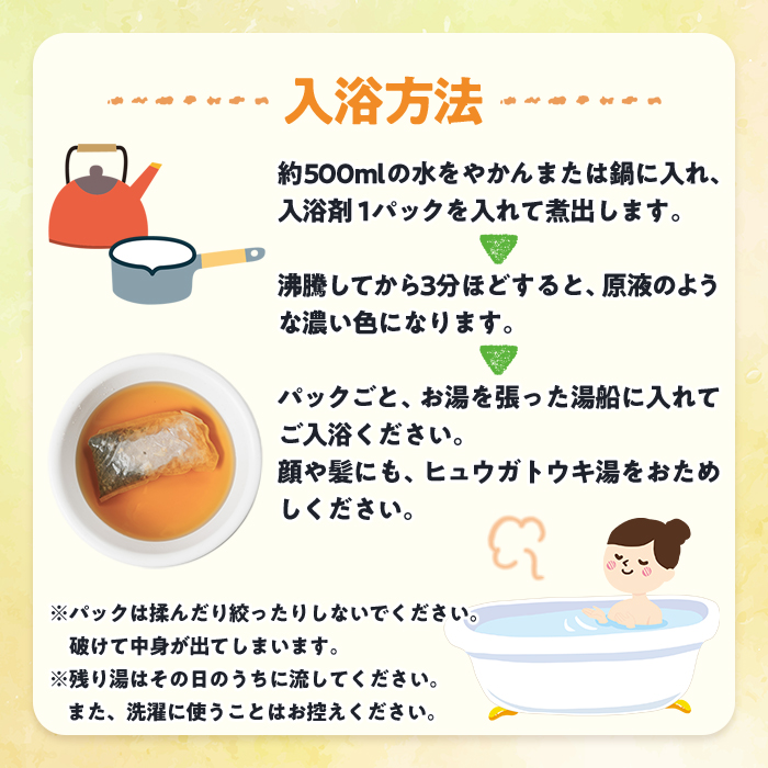 ひのき入り ヒュウガトウキ入浴剤(35g×2個入×2袋) 風呂 便利 簡単 生薬 ヒュウガトウキ 日本山人参 宮崎県産 国産【SF-06】【SMILE FARM】