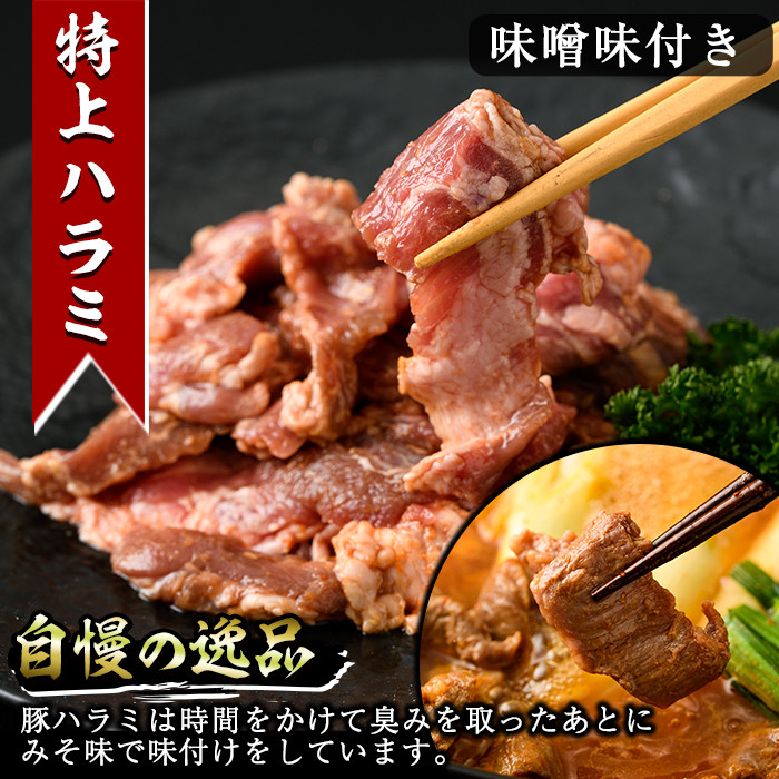 国産ホルモンなど4種(合計1kg・直腸、特上ハラミ、和風カルビ、舌もと)豚肉 ぶた 焼肉 もつ鍋 セット 詰め合わせ 詰合せ 食べ比べ 小分け 冷凍 おかず おつまみ【J-1】【幸食品】