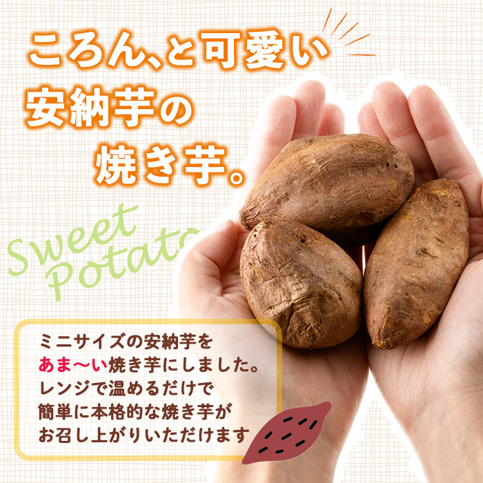 おやつ芋 安納芋 冷凍 焼き芋(計12個・3個入り×4袋) 焼芋 やきいも さつまいも さつま芋 レンジ 安納芋 小分け おやつ 【YO-10】【株式会社陽】