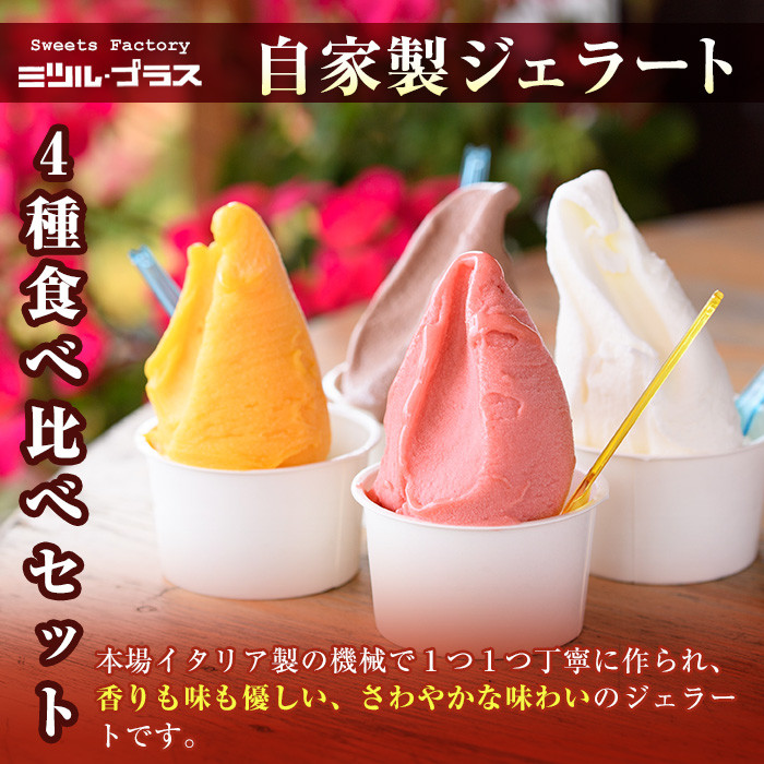 【I-8】＜先行予約受付中！2026年3月から順次発送予定＞自家製こだわり製法！バスクチーズケーキ(1個)・ジェラート(4個)詰め合せ【ミツル・プラス】