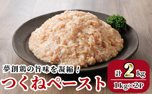 つくねペースト(計2kg)鶏肉 鳥肉 とりにく ペースト 惣菜 弁当 おかず つくね 冷凍【C-31】【株式会社 英楽】