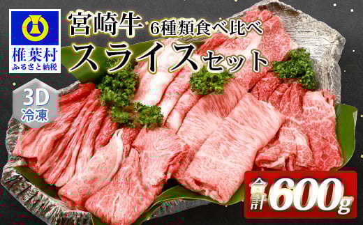 宮崎牛 6部位 食べ比べ スライスセット【最新の3D冷凍技術】【急速冷凍】送料無料 宮崎県 椎葉村 椎葉 秘境 国産 宮崎県産 ブランド牛 牛肉 牛 和牛 肉 うし お肉 すき焼き 牛すき 牛すき焼き 牛丼 しゃぶしゃぶ うまい 美味しい おすすめ おかず 多用途 ギフト 贈り物 プレゼント 祝い 内祝い バラエティ パーティー 誕生日 記念日 お土産 父 母 敬老 お中元 お歳暮 【MT-49】