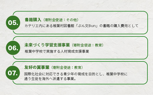【返礼品なしの寄附】宮崎県椎葉村（1口：50,000円）