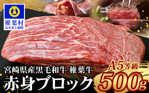 【日本三大秘境の黒毛和牛】宮崎県産 椎葉牛 赤身ももブロック 500g A5等級指定［宮崎 椎葉 国産 国産牛 黒毛和牛 和牛 牛 牛肉 赤身 にく おにく 肉 お肉 500g a5 A5 牛ももブロック 牛モモブロック ブロック肉 ステーキ 焼肉 カレー ローストビーフ 赤身ブロック ブロック肉 冷凍 ごちそう 贅沢 贈物 ギフト 特別な日 記念日 お中元 お歳暮 日本三大秘境］【TK-81】