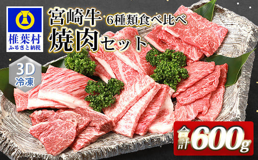 宮崎牛 6部位 食べ比べ 焼肉セット【最新の3D冷凍技術】【急速冷凍】送料無料 宮崎県 椎葉村 椎葉 日本三大秘境 秘境 国産 宮崎県産 ブランド牛 牛肉 牛 和牛 肉 うし お肉 焼肉 焼き肉 BBQ アウトドア キャンプ 牛丼 うまい 美味しい おすすめ おかず 多用途 ギフト 贈り物 プレゼント 祝い バラエティ パーティー 誕生日 記念日 お土産 敬老 お中元 お歳暮 【MT-48】