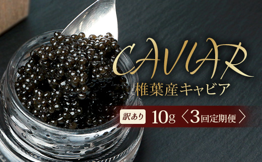 【3回定期便】【訳あり】 国産 キャビア HEIKE CAVIAR  10g × 3回 計30g 【世界三大珍味×日本三大秘境】［ 訳あり 宮崎 椎葉 国産 チョウザメ キャビア 定期便 定期 10g 30g 3回定期 魚卵 卵 魚介 珍味 加工品 冷凍 高級 高級食材 贅沢 世界三大珍味 おつまみ グルメ ギフト プレゼント 贈答 希少 人気 おすすめ 送料無料 ］SZ-116_3teiki