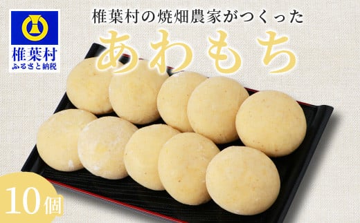 焼畑農家がつくった あわもち 10個【日本三大秘境の地「椎葉村」からお届け】送料無料 宮崎県 宮崎 椎葉村 椎葉 餅 あわ 粟 あわもち あわ餅 粟もち 粟餅 雑穀 もち モチ セット 焼き餅 焼餅 正月 お祝い 祝い 美味しい うまい やきもち もち米 焼きもち【YS-47】