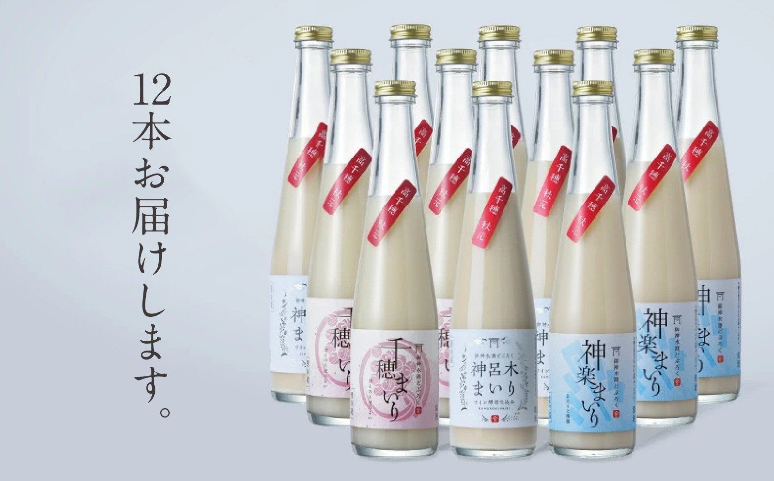 どぶろく 飲み比べセット 300ml×12本（3種×各4本セット）ギフト 和まっこり にごり酒 濁り酒 濁酒 高千穂 宮崎 神話の里 敬老の日 ふるさと納税 どぶろく 飲み比べ 千穂まいり 神楽まいり 神呂木まいり お酒 酒 アルコール 晩酌 贈答 贈り物 ギフト プレゼント 宮崎県 高千穂町  _Tk015-015