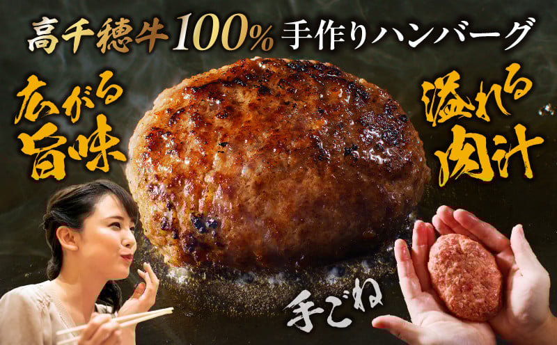 【3回定期便】 高千穂牛100％ハンバーグ定期便(2か月ごとに1回お届け) 高千穂牛 牛肉 肉 お肉 定期便 定期 国産牛 ブランド牛 黒毛和牛 和牛 ハンバーグ 国産 冷凍 贈答 贈り物 簡単調理 おかず 普段使い _Tk002-t084