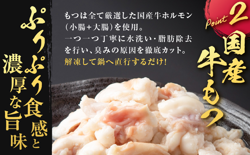 寺師の国産牛もつ鍋セット 4〜5人前　K005-001