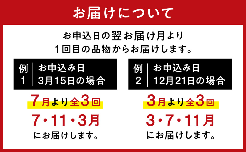 【全3回】バラエティ定期便（3・7・11月お届け）　K161-T05
