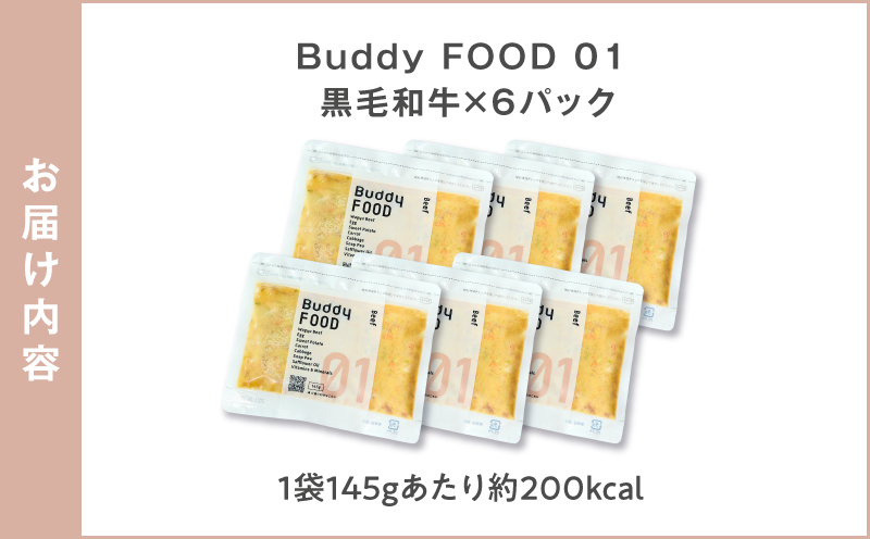 Buddy FOOD 01 鮟呈ッ帛柱迚崚6繝代ャ繧ッ縲K390-001_01