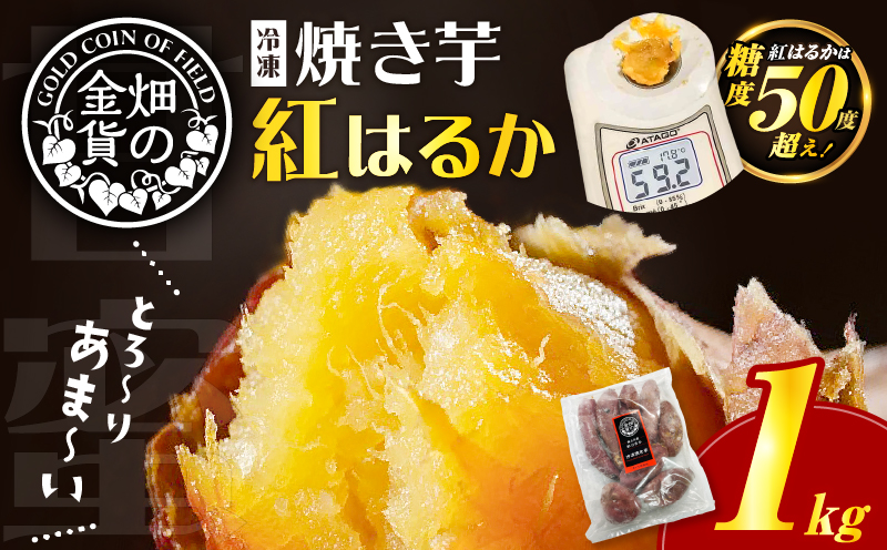 【2026年1月1日から寄附額改定】畑の金貨 焼き芋紅はるか 1kg　K181-002_01