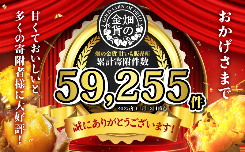 【全5回】【畑の金貨】焼き芋紅はるか3kg 定期便　K181-T02
