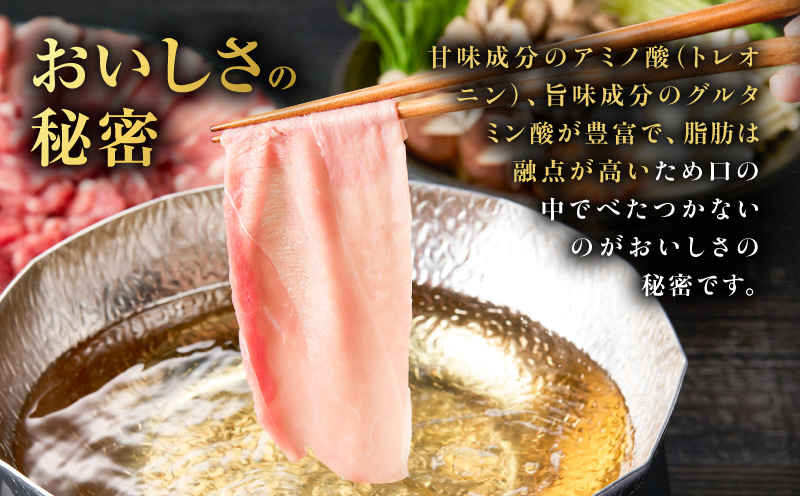 昔ながらの黒豚しゃぶしゃぶ1.2kg＜モモ＞　K125-007