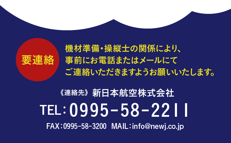 【夜間遊覧飛行】鹿児島市内ナイトコース セスナ式172型（大人3名まで）　K222-FT005