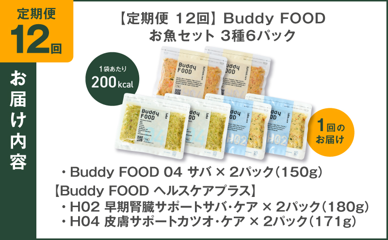 縲仙ィ12蝗槫ョ壽悄萓ソ縲腺uddy FOOD 縺企ュ壹そ繝繝 3遞ョ6繝代ャ繧ッ縲K390-T18_c