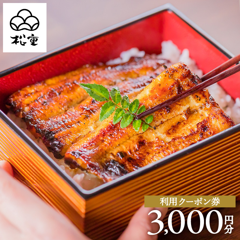 松重利用クーポン券（3,000円分）　K019-FT001