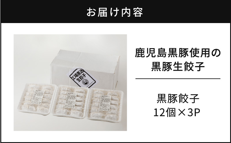 鹿児島黒豚使用の黒豚餃子 36個　K202-001_01