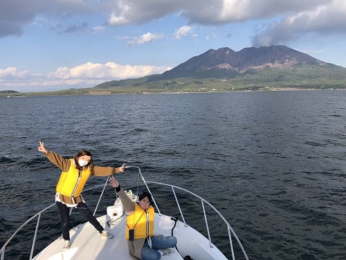 錦江湾釣り体験約4時間コース（2名様）　K087-002